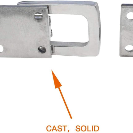Grade Heavy Dudy 316 Stainless Steel Lockable Latch Marine Boat Door Lock Anti-Rattle Fastener Clamp.