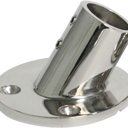 7/8'' 60 Degree Stainless Steel Boat Round Base Handrail Fittings.