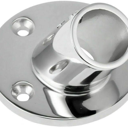 7/8'' 60 Degree Stainless Steel Boat Round Base Handrail Fittings.