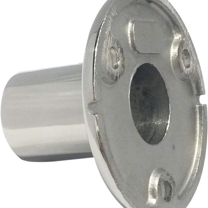 Stainless Steel Boat Round Base Handrail Fittings 90 Degree 1".
