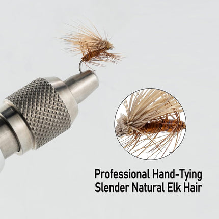 Elk Hair Caddis Fly Kit, 10-Pack Caddisflies Dry Trout Flies Fishing Lures Assortment with Storage Box, Size 16/18 for 16.