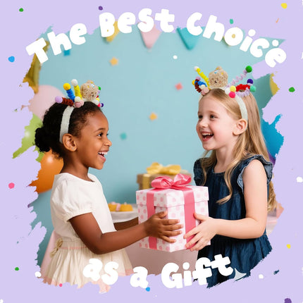 Cute Headband for Toddler Girls, Crazy Hair Day Accessories Kids, Stocking Stuffer Little Girl, Girls Washing Face and Skincare, 1 PCS.