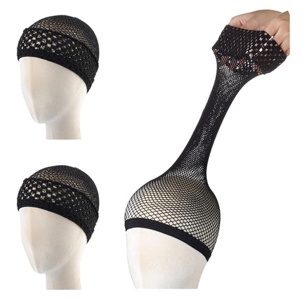 Hair Net for Wig, Wig Caps Women Long Hair, Halloween Cosplay, Black 2 PCS.
