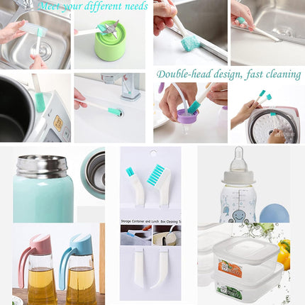 5Pcs Household Cleaning Brushes,Precision Brush Kit/Cleaning Tools, for Corner Stain Dirt Clean Brush,Deep Detail Crevice Cleaner Set,ABS+Non-Woven 5Pcs/Set.