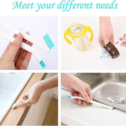 5Pcs Household Cleaning Brushes,Precision Brush Kit/Cleaning Tools, for Corner Stain Dirt Clean Brush,Deep Detail Crevice Cleaner Set,ABS+Non-Woven 5Pcs/Set.