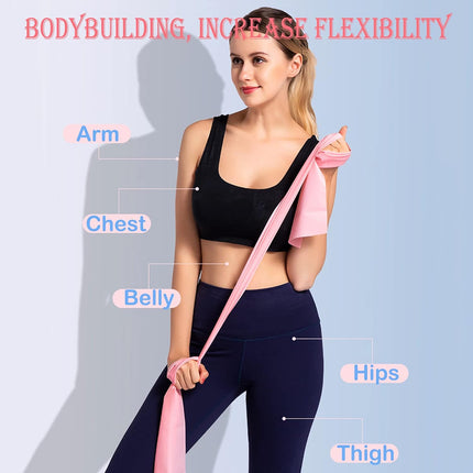 Resistance Bands Kits, Exercise for Yoga Fitness Workout Bands,TPE Elastic Band,Workout Pilates/Rehab/Fitness/Strength Training 2/4 Colors.