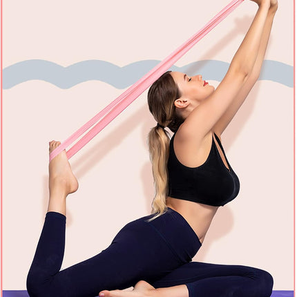 Resistance Bands Kits, Exercise for Yoga Fitness Workout Bands,TPE Elastic Band,Workout Pilates/Rehab/Fitness/Strength Training 2/4 Colors.