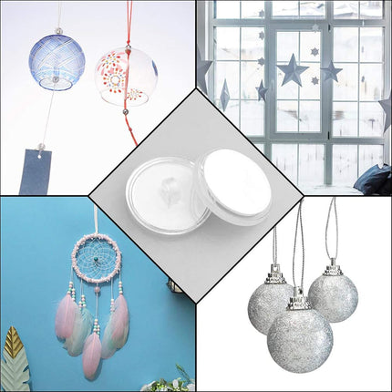 30 Pieces Clear Self-Adhesive Ceiling Hooks, No-Drill Ceiling Hooks, Sticky Hooks with Flagpole Clips for Bedroom, Bathroom, Kitchen, Bedroom Wall, Carnival Item.