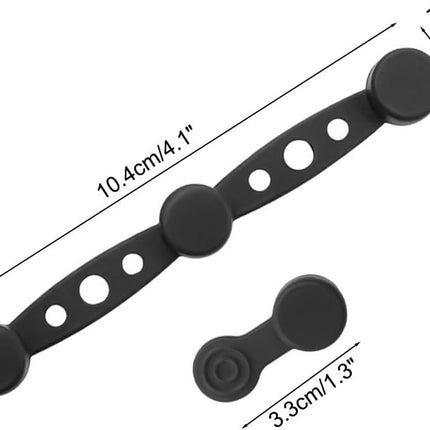 Magnetic Silicone Straps for Air Fryers, 12 Pieces Baking Paper Fastening Straps, Magnetic Silicone Straps for Cooking and Baking in the Air Fryer Black Round.