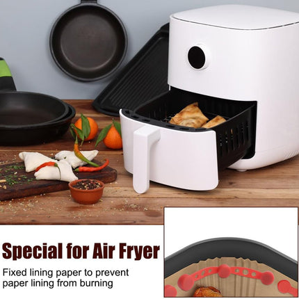 Magnetic Silicone Straps for Air Fryers, 12 Pieces Baking Paper Fastening Straps, Magnetic Silicone Straps for Cooking and Baking in the Air Fryer Black Round.