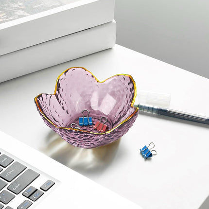 Gifts For Women Trinket Dish Unique Birthday New Home Her Jewellery Tray Cute Room Decor Aesthetic Bedroom Accessories Ring Holders Small Friendship Christmas House Warming Purple-9cm.