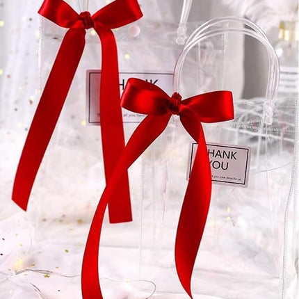 20mm Satin Ribbon 22 Metre, Polyester Ribbon, Enhance Your Crafts & Celebrations, Best for Gift Wrapping, Decorations, Wedding Car Ribbons Crafting Red 20MM-22 Metre.