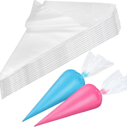 100 Pcs Disposable Piping Bags 12 Inches Medium--Piping Bags, Icing Bags, Cake Decorating Icing Bag, Disposable Bags, Strong Bag for Cake Cupcake Dessert Cookies Decoration..