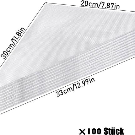100 Pcs Disposable Piping Bags 12 Inches Medium--Piping Bags, Icing Bags, Cake Decorating Icing Bag, Disposable Bags, Strong Bag for Cake Cupcake Dessert Cookies Decoration..