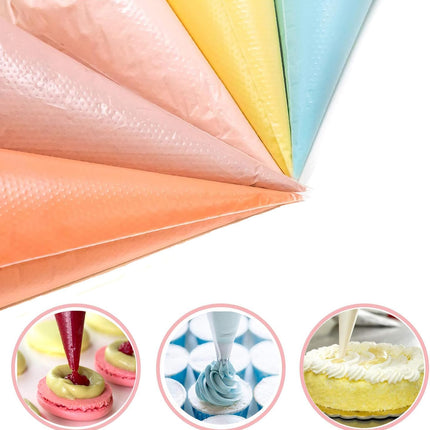 100 Pcs Disposable Piping Bags 12 Inches Medium--Piping Bags, Icing Bags, Cake Decorating Icing Bag, Disposable Bags, Strong Bag for Cake Cupcake Dessert Cookies Decoration..