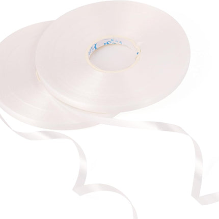 50m x 2 Rolls White Curling Ribbon for Balloons, Gift Wrapping, Christmas, Birthday, Crafts, Wedding Party Decoration - 5mm Width Normal-White.