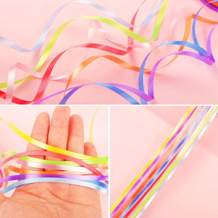 50m x 2 Rolls White Curling Ribbon for Balloons, Gift Wrapping, Christmas, Birthday, Crafts, Wedding Party Decoration - 5mm Width Normal-White.