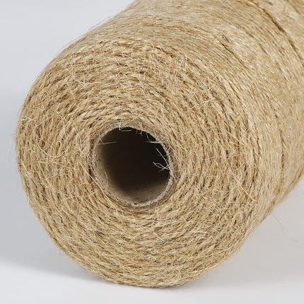 Petluno 1.82mm Jute Twine String, 500 Feet 152M Natural Garden String for Gift Wrapping, Floristry, Gardening and DIY Crafts Decoration (Brown)  Brown.