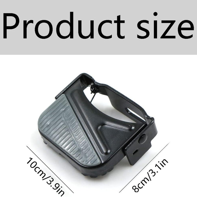 Bike rear pedal folding pedal footrest - mountain bike trekking cycling bike accessories pedals resin universal pegs footrest axle extension foot pedal rear black 1 pair 9.1 x 9.4 cm.