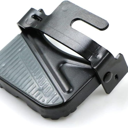Bike rear pedal folding pedal footrest - mountain bike trekking cycling bike accessories pedals resin universal pegs footrest axle extension foot pedal rear black 1 pair 9.1 x 9.4 cm.