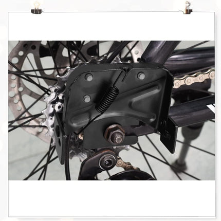 Bike rear pedal folding pedal footrest - mountain bike trekking cycling bike accessories pedals resin universal pegs footrest axle extension foot pedal rear black 1 pair 9.1 x 9.4 cm.