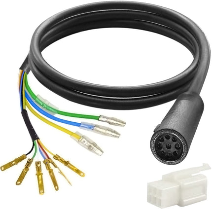 9 Pin Wheel Hub Motor Cable, E-bike Hall Sensor Waterproof Extension Cable, Electric Bike Accessories Convert Cord for Bike, 80cm.