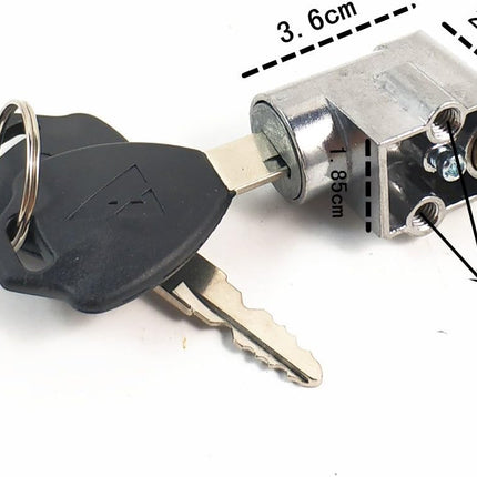 2-button lock, suitable for e-bike, electric bike, scooter, safe, locker.