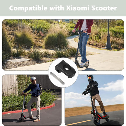 Folding hook lock with iron clasp, compatible with Xiao-Mi M365, reinforced hinge for aluminium folding electric scooters.
