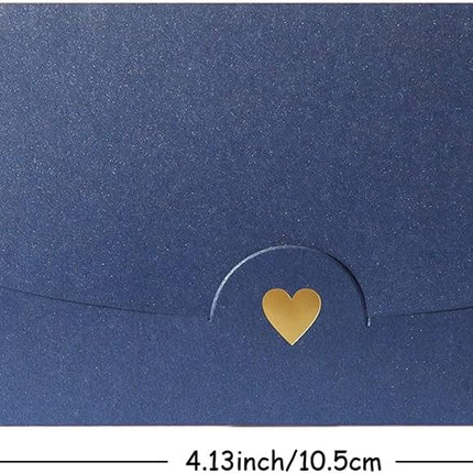 Mini envelope, 50 pieces, gift card envelope, mini pink envelopes, with heart closure, for DIY gift vouchers, Christmas, Valentine's Day, birthday party, gift card (Pink) pink.