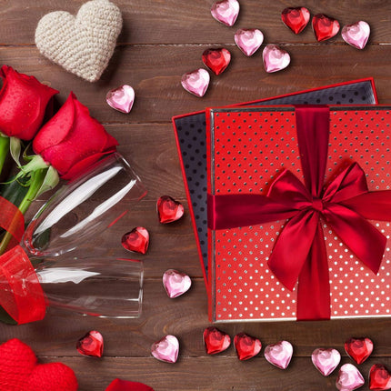 Petluno 200 red acrylic hearts for Valentine's Day, wedding, table, scattering, decoration, heart vase filler, 1.5 cm (200 pieces, red, pink).