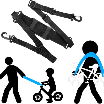 Petluno Accessories for electric scooters, compatible with Xiaomi M365/1S/Pro, scooter carry bag/child handle/ hooks/cable conduit protection/reflective set/shoulder strap/handlebar # 3 Straps.