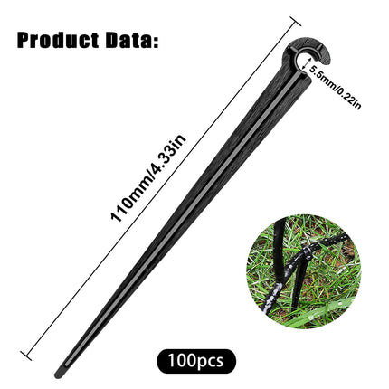 Petluno 100 Pieces Irrigation Dripper Stakes, Dripper Support for Irrigation, for 4/7 mm Hose, Vegetable Gardens, Plants or Flower Beds mm - pieces.