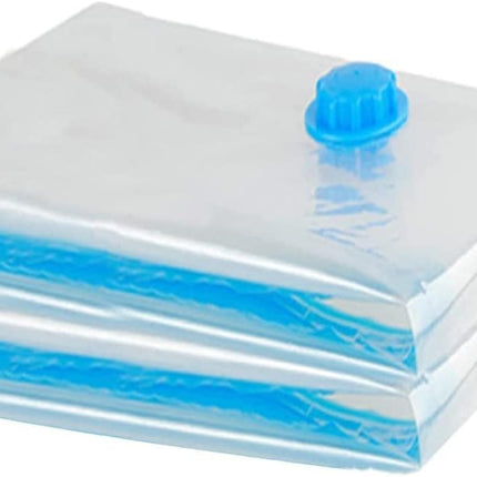 Vacuum bags, 2-piece, storage bag, space-saving, reusable vacuum bags for clothes, bedding, pillows, duvets, textiles, travel, 100 x 80 cm 2 (100 80)cm.