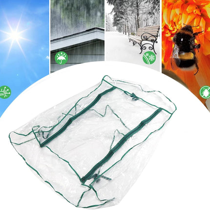 Mini Kas Small for Plants Outdoor Indoor, Portable Grow Tent with Zip Openings Flower House Gardening Backyard.