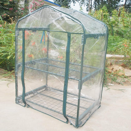 Mini Kas Small for Plants Outdoor Indoor, Portable Grow Tent with Zip Openings Flower House Gardening Backyard.