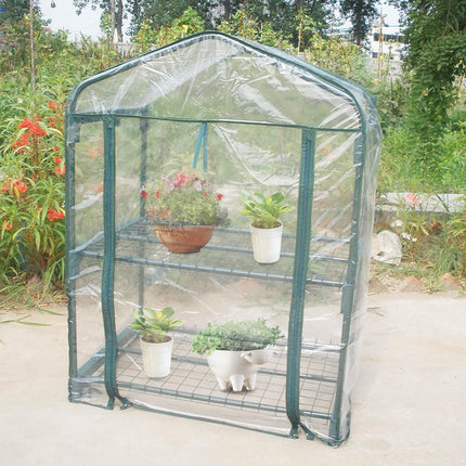 Mini Kas Small for Plants Outdoor Indoor, Portable Grow Tent with Zip Openings Flower House Gardening Backyard.