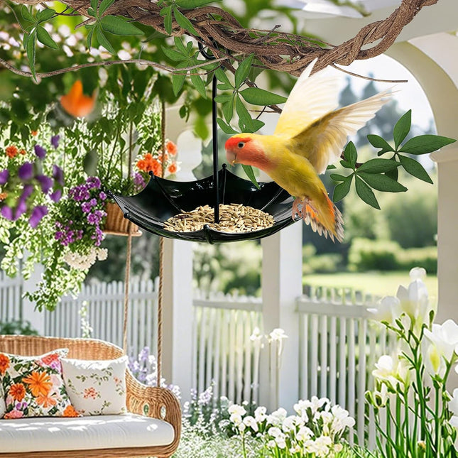 Bird feeder house, 18 x 16.5 cm, protection for poultry, outer covers, small adjustable height cover, bird feeding station for garden, balcony, rain shelter.