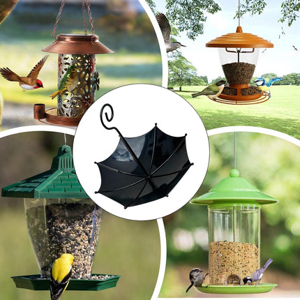 Bird feeder house, 18 x 16.5 cm, protection for poultry, outer covers, small adjustable height cover, bird feeding station for garden, balcony, rain shelter.