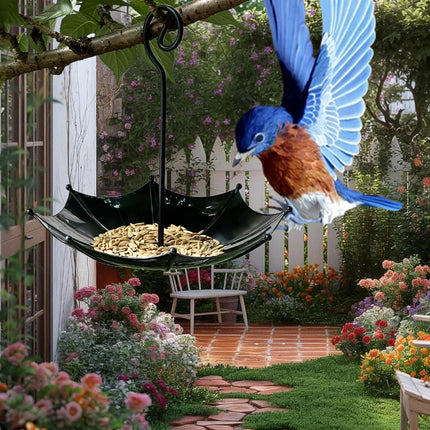 Bird feeder house, 18 x 16.5 cm, protection for poultry, outer covers, small adjustable height cover, bird feeding station for garden, balcony, rain shelter.