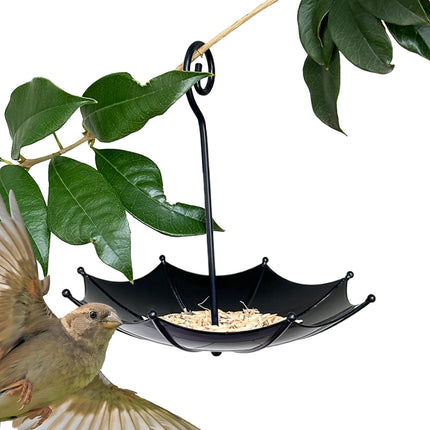 Bird feeder house, 18 x 16.5 cm, protection for poultry, outer covers, small adjustable height cover, bird feeding station for garden, balcony, rain shelter.