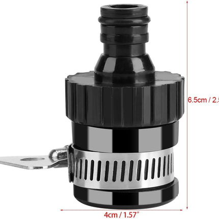 Tik Connector Universal Adjustable Adapter Hose Pipe Fitting for Kitchen Gardening Car Washing Cleaning.