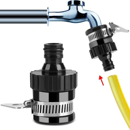 Tik Connector Universal Adjustable Adapter Hose Pipe Fitting for Kitchen Gardening Car Washing Cleaning.