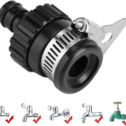 Tik Connector Universal Adjustable Adapter Hose Pipe Fitting for Kitchen Gardening Car Washing Cleaning.