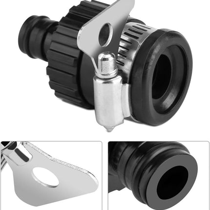 Tik Connector Universal Adjustable Adapter Hose Pipe Fitting for Kitchen Gardening Car Washing Cleaning.