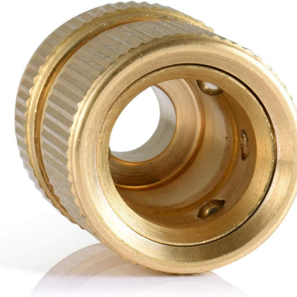 CT 2 st Brass Hose Connector Hose End Quick Coupling 1/2" Hose Pipe for Gardening, Watering, Car Washing.