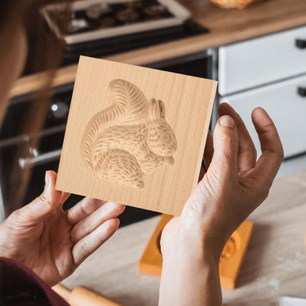 3D wooden cookie cutters for Halloween, Thanksgiving, Christmas, Easter, plunger cutters, squirrel.