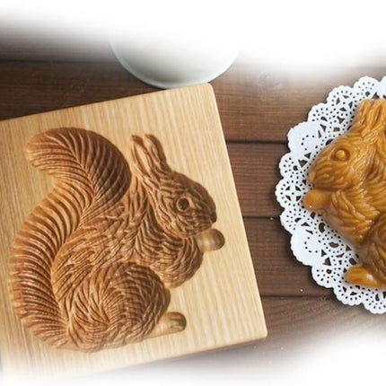 3D wooden cookie cutters for Halloween, Thanksgiving, Christmas, Easter, plunger cutters, squirrel.