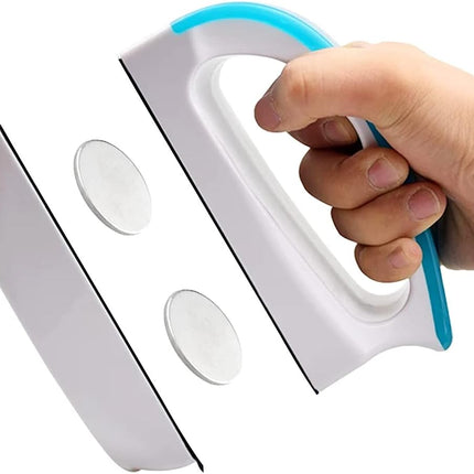 Petluno Magnetic Aquarium Glass Cleaner Fish Tank Glass Algae Scrapers, Floating Scrubber Cleaning Brush, Scratch-Free, Anti-Slip with Handle (M)  M: suggests fish tank (50-60cm).