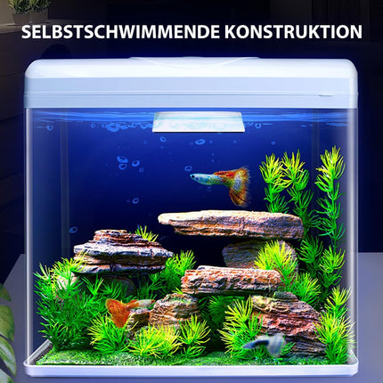 Petluno Magnetic Aquarium Glass Cleaner Fish Tank Glass Algae Scrapers, Floating Scrubber Cleaning Brush, Scratch-Free, Anti-Slip with Handle (M)  M: suggests fish tank (50-60cm).