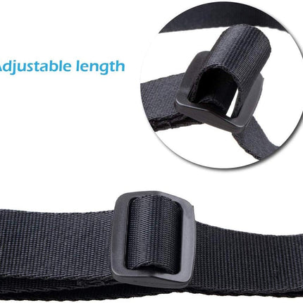 Gordelband 25 mm black nylon luggage strap flat side release buckle suitcase baggage strap with adjustable packing straps for DIY crafting backpack wrapping 1.5 meters 4 pieces.